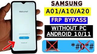 Samsung A01/A10/A20 FRP Bypass Android 11/10 Without Pc | Reset FRP Lock/Google Account Bypass 2024