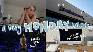 A VERY MONDAY MONDAY | custom app updates, solidcore + I'm back into running?!