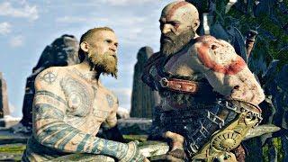 God of War 4 - Baldur Son of Odin Boss Fight (God of War 2018) PS4 Pro