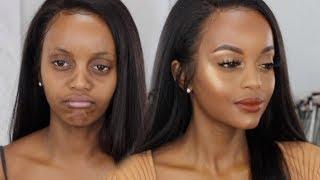 My Easy Drugstore Affordable Fall Makeup Tutorial | Makeup For Black Women WOC Makeup Tutorial