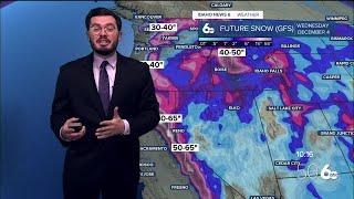 Major system bringing rain and snow into Idaho