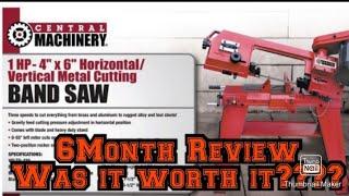 Harbor Freight 4x6 Horizontal /Vertical Metal Cutting Band saw 6 month reviewMarch 14, 2021