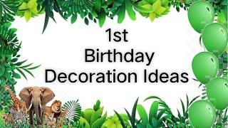 1st birthday Decoration ideas for baby boy | Birthday Decoration Ideas at Home | Bubblysdiary