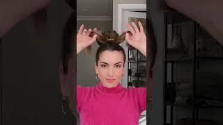 EASY MESSY BUN HACK | VALENTINE’S DAY HAIRSTYLES