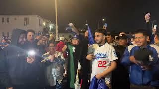 EAST LA THE DODGERS WIN THE WORLD SERIES 