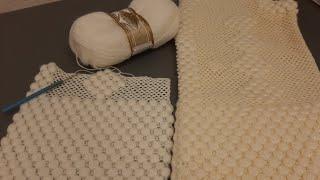 Tığ İşi Çeyizlik Fıstık Yelek Modeli1.BÖLÜM       #knitting #knittingpattern #crochet