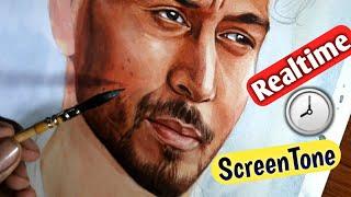 Tiger Shroff Drawing  Realtime// Realtime Watercolour Tutorial / How To Watercolour #watercolour