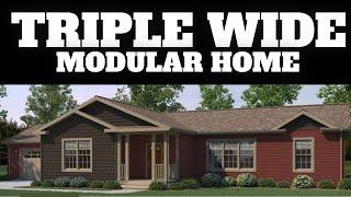 This NEW modular home is a CHEF'S DREAM! Triple Wide prefab house tour!