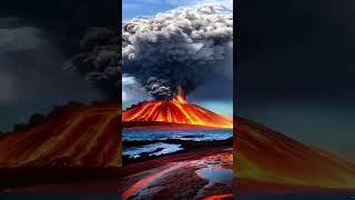 Island caught fire in the middle of the ocean  #trending #naturelife #shortsfeed #shorts