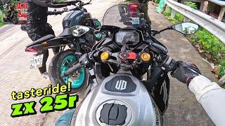 Tasteride Kawasaki ZX 25r! screaming with Akrapovic Exhaust