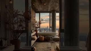 _ on top of New York City @hut #architecture  #interior  #beigeaesthetic