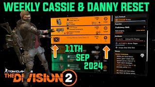 The Division 2 "WEEKLY CASSIE MENDOZA & DANNY WEAVER RESET (LEVEL 40)" September 11th 2024