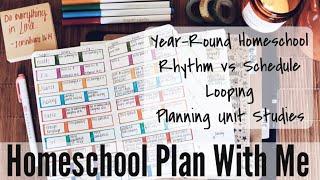 Homeschool plan with me I Homeschool family of seven I Year-round homeschool