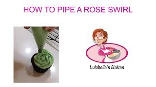 HOW TO PIPE A ROSE SWIRL