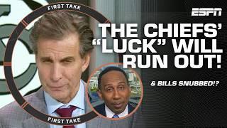 DEBATING Chiefs' vulnerability, confidence in Eagles & Steelers + Bills NOT in top-5⁉ | First Take