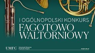 Zaproszenie na I Ogólnopolski Konkurs Fagotowo Waltorniowy