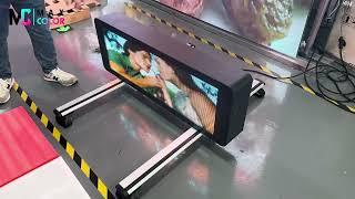 MaxcolorLED Double-Side design Taxi Top led display with Outdoor waterproof design Delivery complete