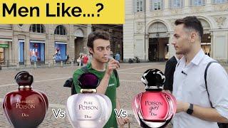 Men react to Dior Hypnotic Poison, Dior Pure Poison, Dior Poison Girl