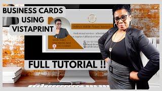 HOW TO MAKE BUSINESS CARDS USING VISTAPRINT- Deitra Mechelle