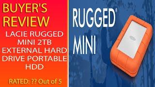 Review Lacie Rugged Mini 2Tb External Hard Drive Portable Hdd