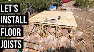 How To Install Floor Joists | DIY A-Frame Build | Episode 15