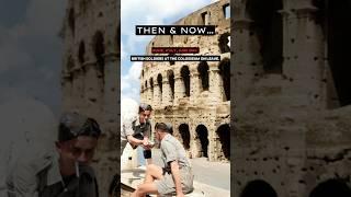 Amazing WW2 Photos Rome: Then and Now 🫡 #ww2 #thenandnow #historicalphotos