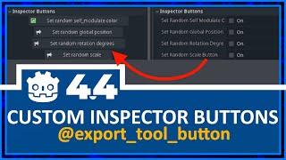 NEW FEATURE in GODOT 4.4 - The @export_tool_button attribute for CUSTOM INSPECTOR BUTTONS