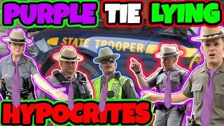 Ego MANIAC Lying Purple Tie HYPOCRITES!!! NYS Troopers....