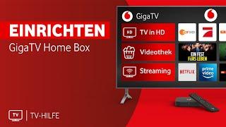 Vodafone GigaTV Home Box: Einrichtung