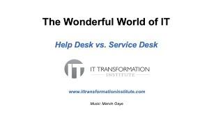 Help Desk vs Service Desk