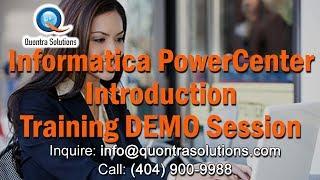 INFORMATICA Online Training - Introduction Demo Video | Quontra Solutions