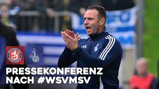 "Müssen auch solche Spiele gewinnen" | Pressekonferenz | #WSVMSV | ZebraTV | 10.11.2024