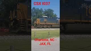 Very short I037 in Folkston, GA! @Runawayrack #railfanning #trains #csxstrains