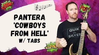 Pantera Cowboys From Hell Guitar Lesson + Tutorial