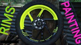 Custom rims painting method / Cars and Bikes Alloy wheel painting