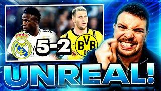 KINGS OF EUROPE UNREAL COMEBACK! VINI SENSATIONAL HAT-TRICK | Real Madrid 5-2 Dortmund REACTION