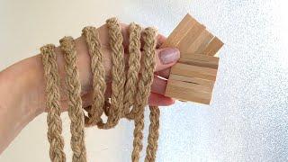 Beautiful decor out of cardboard and jute / Jute craft idea