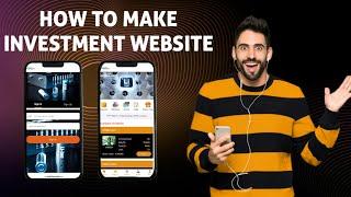 How to make investment website | investment website new design