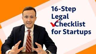 16-Step Legal Checklist for Startups & Small Businesses