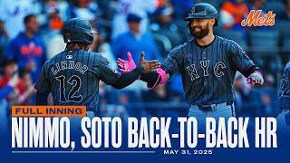 Brandon Nimmo and Juan Soto Go Back-To-Back | FULL INNING