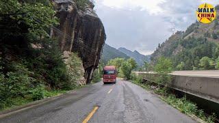 Modern Tibetan Roads are so Clean and Beautiful - Driving the Gangqing Highway in Qinghai