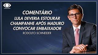 Schneider: Lula deveria estourar champanhe após Maduro convocar embaixador | Jornal da Band