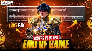 120 FPS END OF BGMI ⁉️ | BGMI 120 FPS VS 60 FPS | BGMI NEW UPDATE LAGFIX | BGMI 120 FPS DARK REALITY