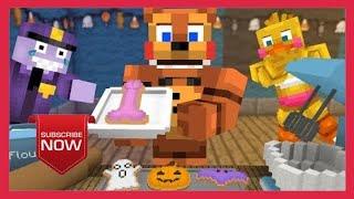 FNAF Monster School: Making Halloween Cookies! - Minecraft Animation