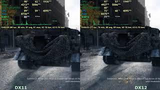 Battlefield V directx 11 vs directx 12 FPS test