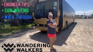 Aussie Bus Conversion - engineer tips, layout walkthrough & sign writing