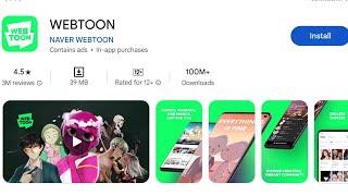 How To Install Webtoon App's | How To Download And Review Webtoon App's |