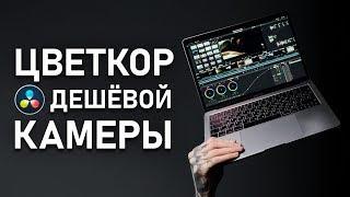 БОЖЕСТВЕННАЯ Цветокоррекция ДЕШЕВОЙ КАМЕРЫ в DAVINCI RESOLVE