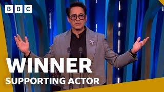 Robert Downey Jr. wins Supporting Actor   | BAFTA Film Awards 2024  - BBC