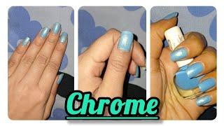 How to chrome nails art at home 2025️ | Without tools nail art | Instant chrome nails art 2025